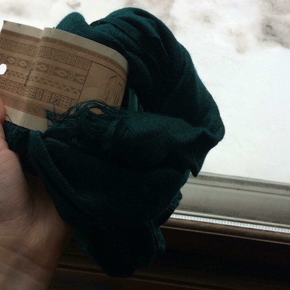 Green scarf